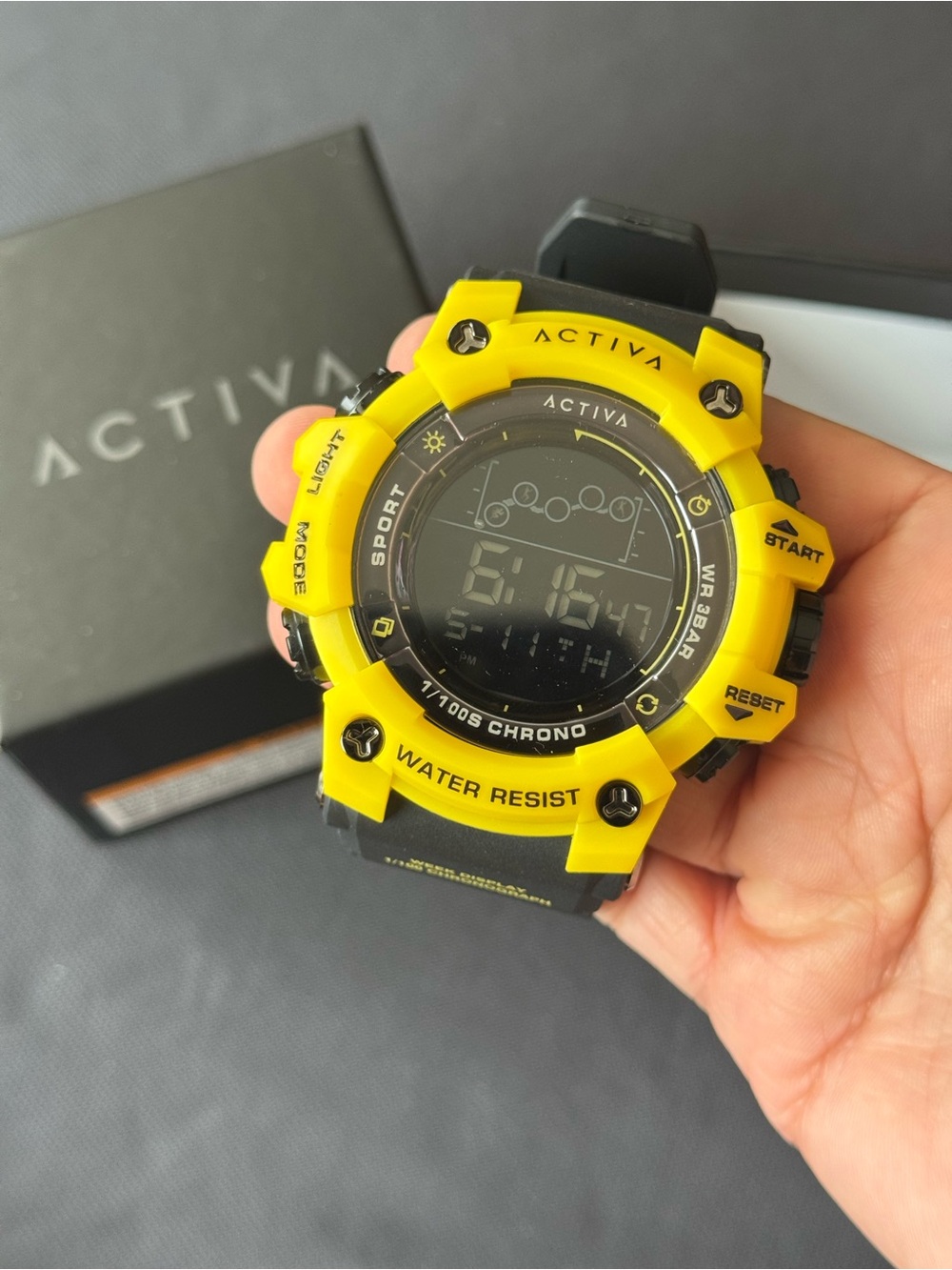 Activa X Invicta Digital Unisex Watch - 50mm, Black (ACW8082-014)